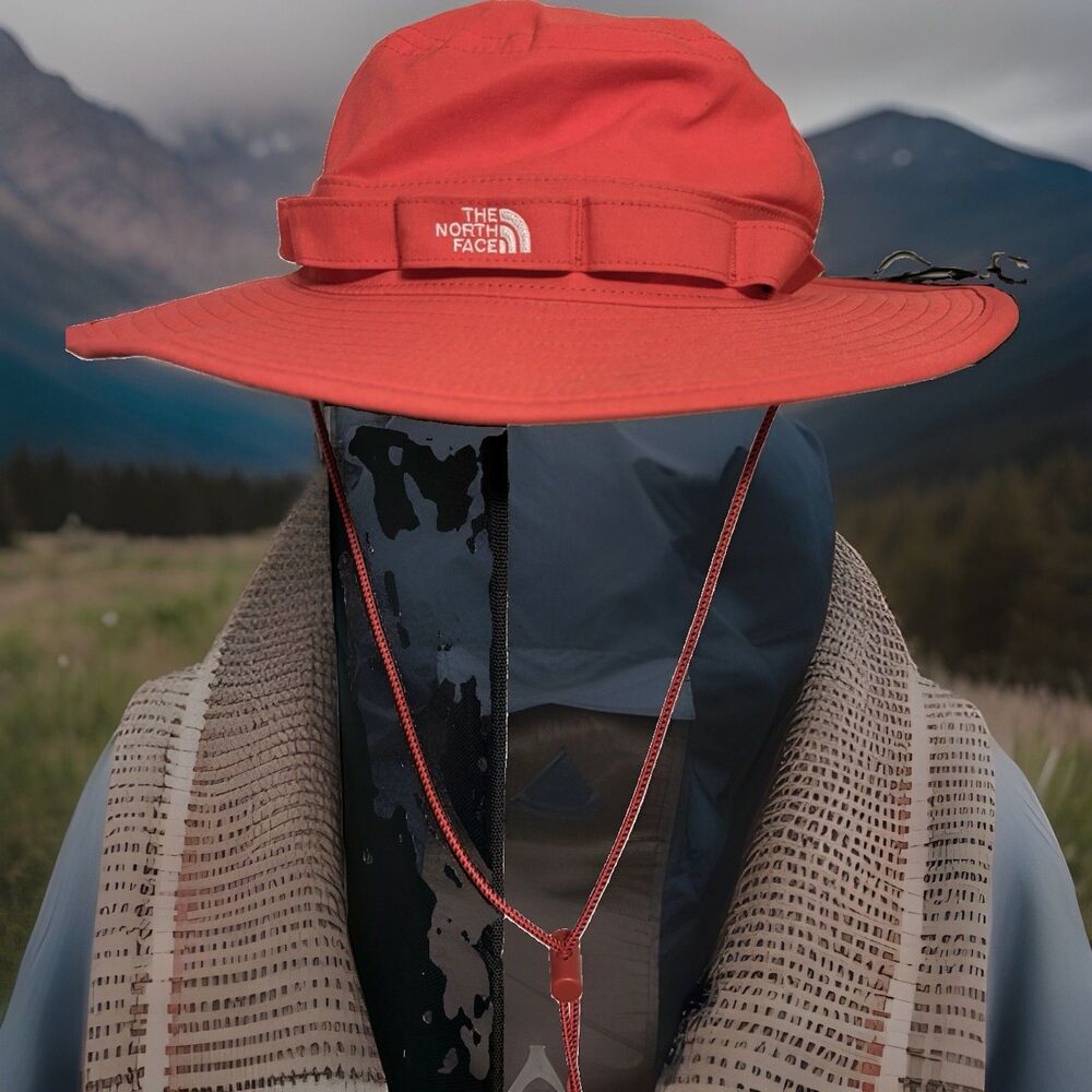 North Face Class V Brimmer Salmon Pink Bucket Hat Wide Brim Booney Unisex Small